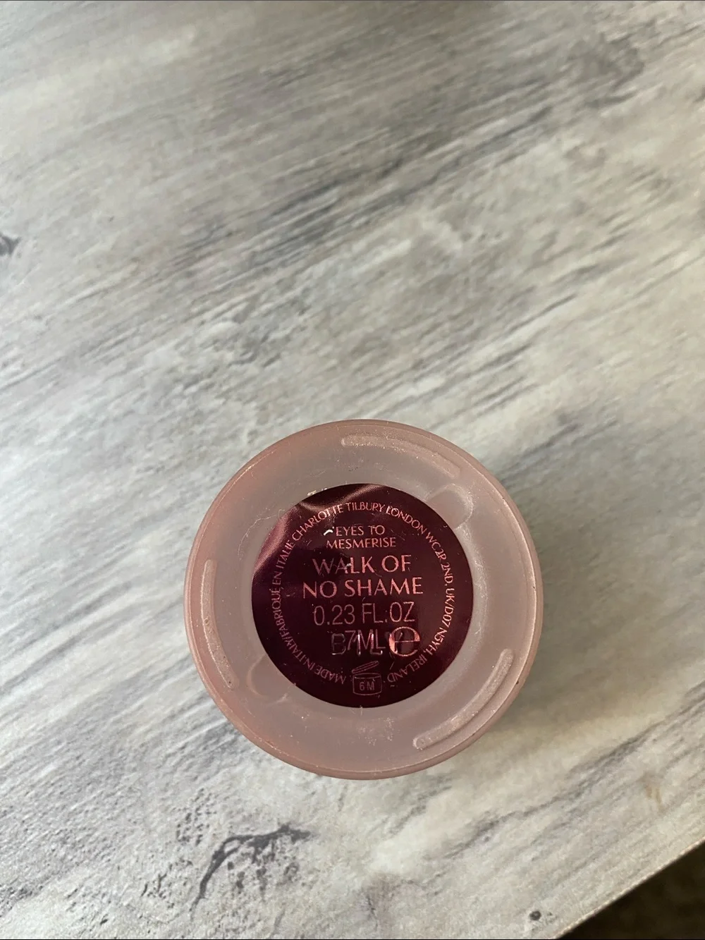 Charlotte Tilbury Lux Metallic Copper Cream Eyeshadow in walk of no shame